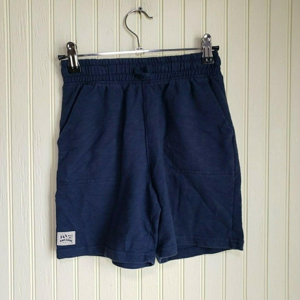 365 Kids From Garanimals Shorts Boys 10 Blue Knit Sweat Elastic Waist Casual